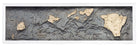 Hawaiian Islands 3D wood map, white frame