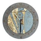 Cocoa Beach, Florida wood tide clock in laser-cut Baltic birch, shown framed against a light wall