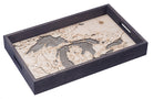 Great Lakes wood serving tray in laser-cut Baltic birch, shown framed against a light wall
