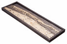 Indian River 3D wood map, light frame