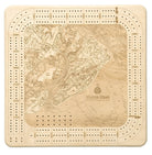 Hilton Head wood cribbage board