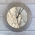 Cape Canaveral tide and time clock in laser-cut Baltic birch