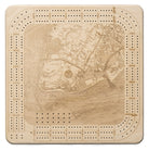 Cape May wood cribbage board