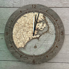 North Carolina Coast tide and time clock in laser-cut Baltic birch