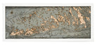 Florida Keys 3D layered wood map in laser-cut Baltic birch, shown framed against a light wall