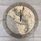 Salish Sea wood ring clock