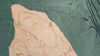 Mackinac Island, Michigan Wood Carved Topographic Depth Chart / Map