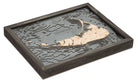Nantucket, Massachusetts 3D layered wood map in laser-cut Baltic birch, shown framed against a light wall