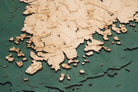 South Korea 3D layered wood map in laser-cut Baltic birch, shown framed against a light wall